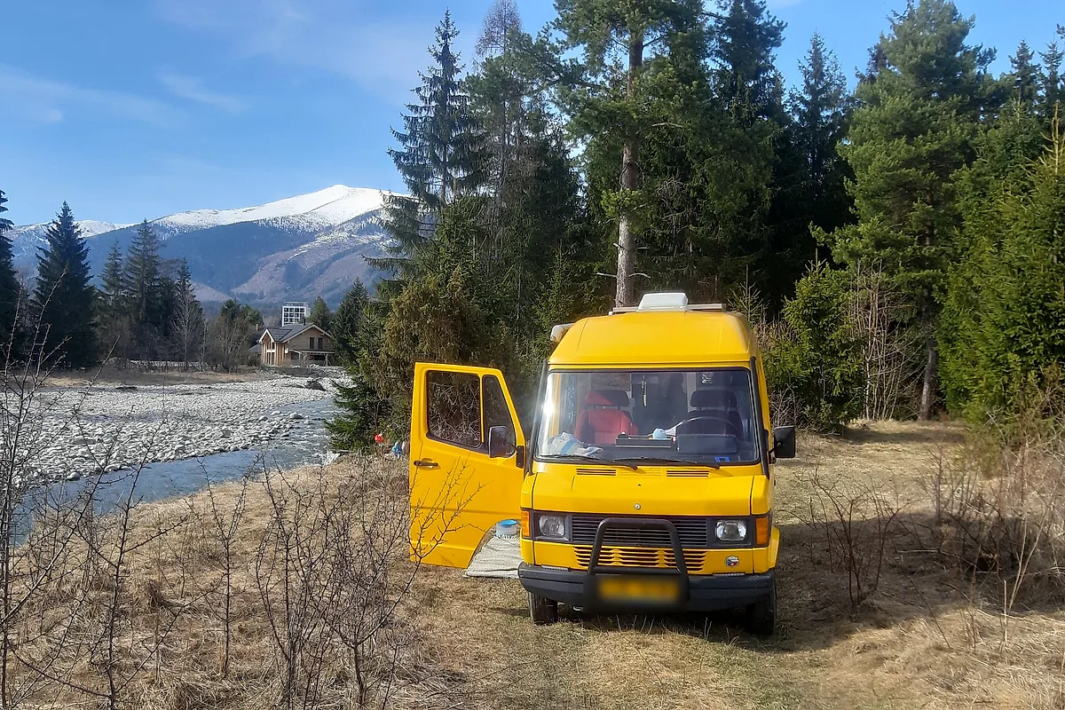 Obytné auto na cestě po Evropě